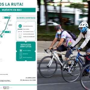 Amplían ruta del paseo dominical “Muévete en bici”